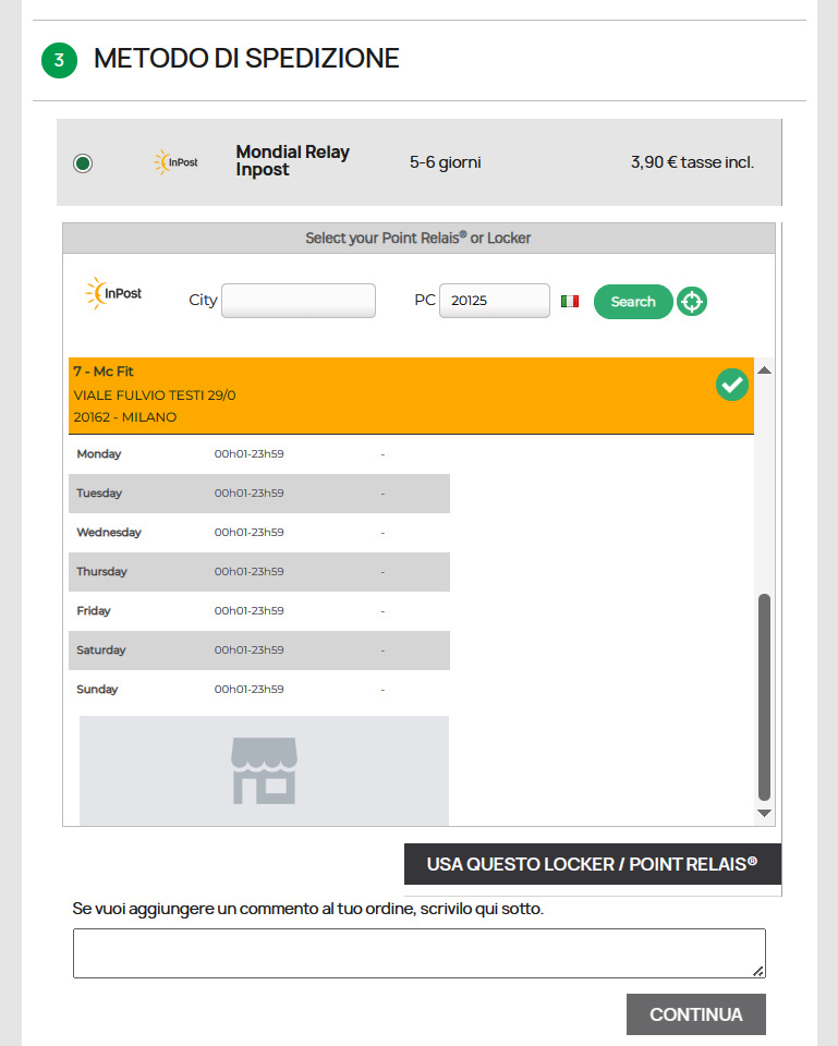 modi-spedizione da Inpost