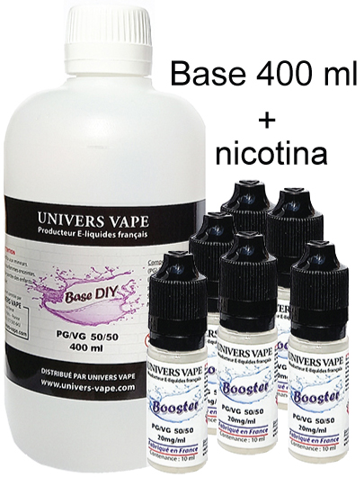 Base 50/50 e Nicotina 3 mg