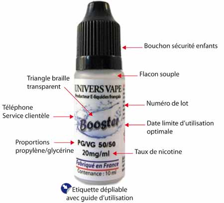 nicotine pour cigarette électronique Univers Vape